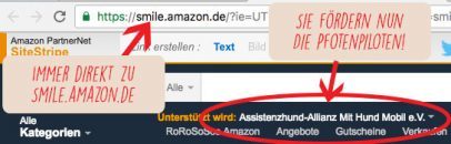 Grafik Amazon smile Anleitung Grafik Amazon smile Anleitung