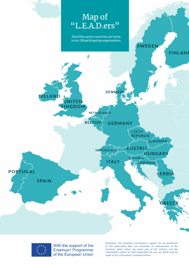 Map of Europe :: Map of Europe. Most countries are colored dark green-blue. Text: Map of 